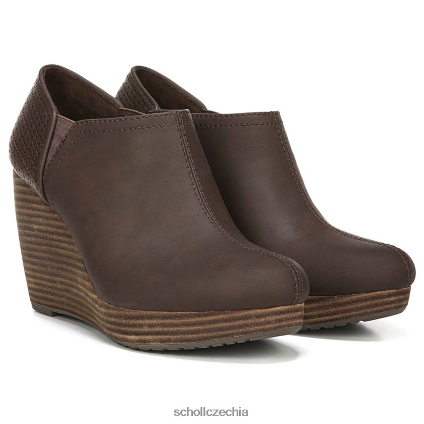 harlow klínová botička tmavě hnědá hladká Dr. Scholl'sunisex 22080Z150