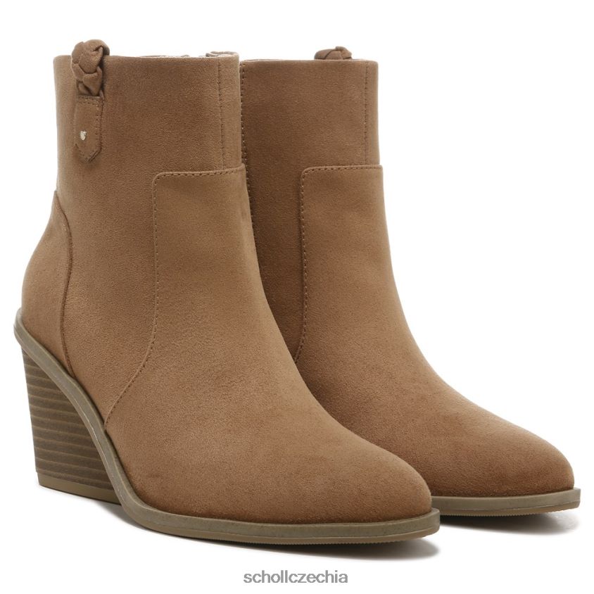 mirage klínová botička tříska hnědá látka Dr. Scholl'sunisex 22080Z169