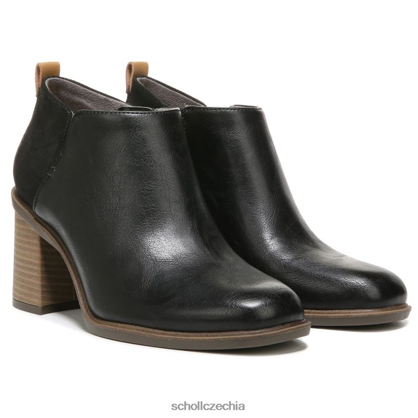 kotníková bota s blokovým podpatkem roxanne černá syntetika Dr. Scholl'sunisex 22080Z246