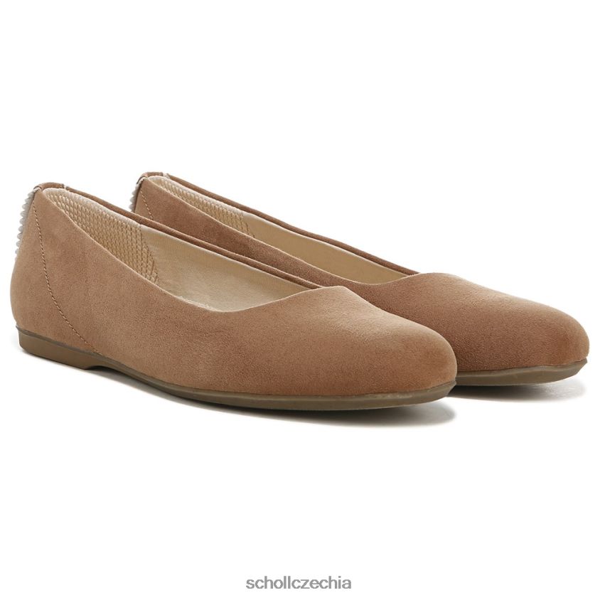 wexley balerína hnědá látka Dr. Scholl'sunisex 22080Z72