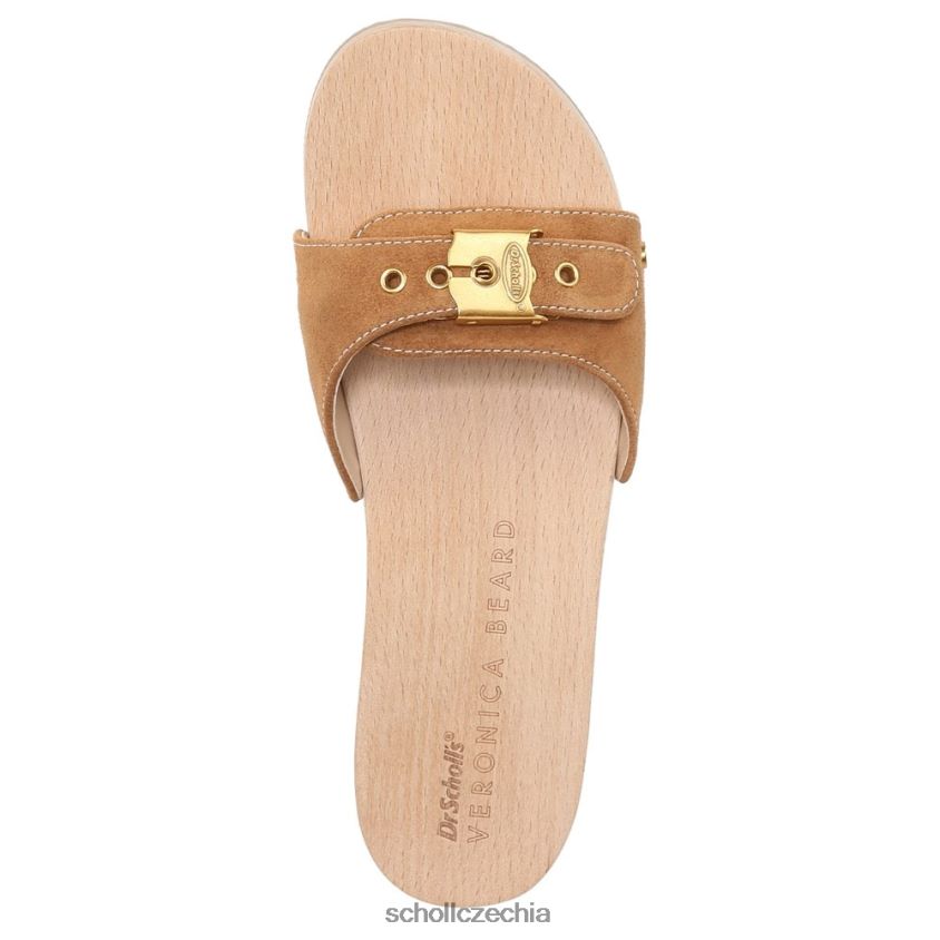originální sandál hnědý semiš z oříškového dřeva Dr. Scholl's x Veronica Beardunisex 22080Z117