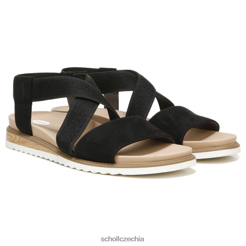ostrovanský sandál černé mikrovlákno Dr. Scholl'sunisex 22080Z124