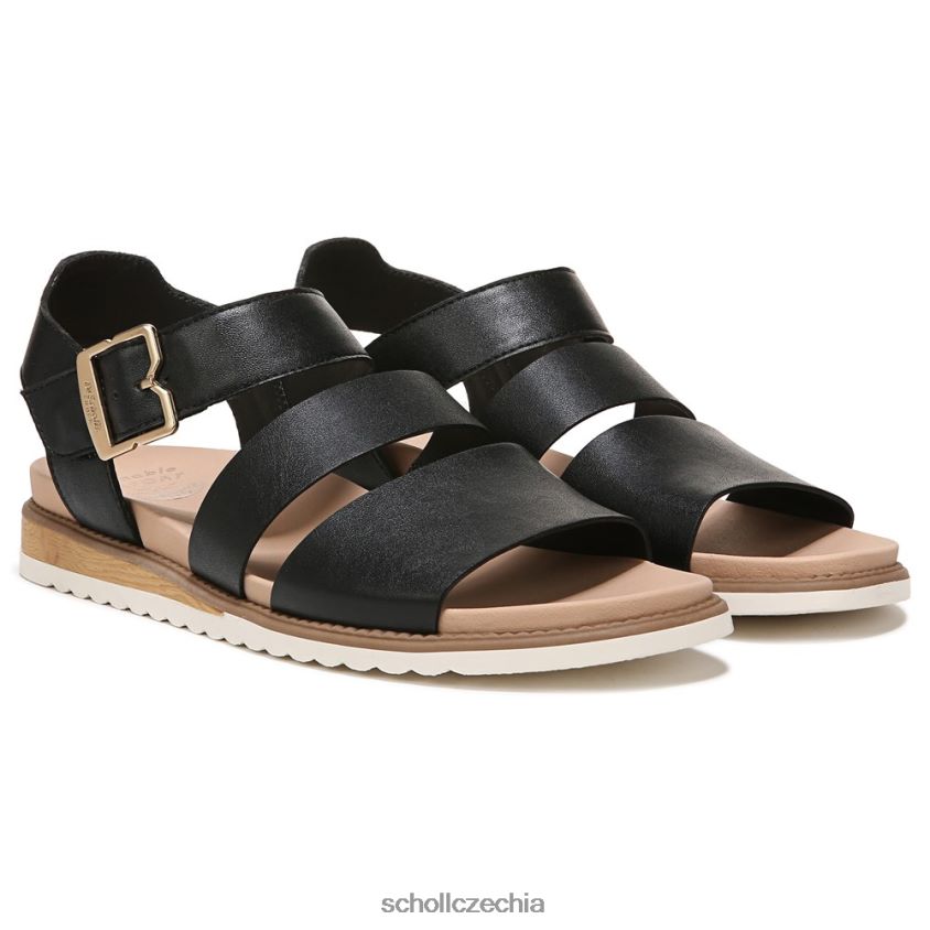 ostrovní zářící plochý sandál Černá Dr. Scholl'sunisex 22080Z19