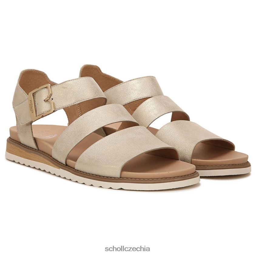 ostrovní zářící plochý sandál zlato Dr. Scholl'sunisex 22080Z21