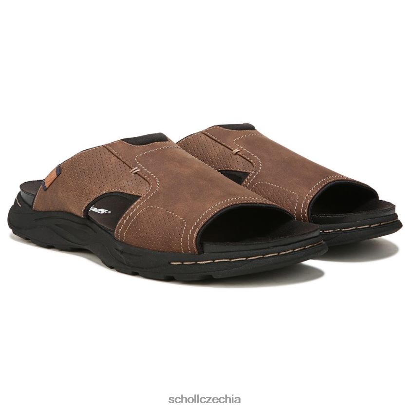 hlohový skluzavkový sandál hnědý Dr. Scholl'smuži 22080Z301