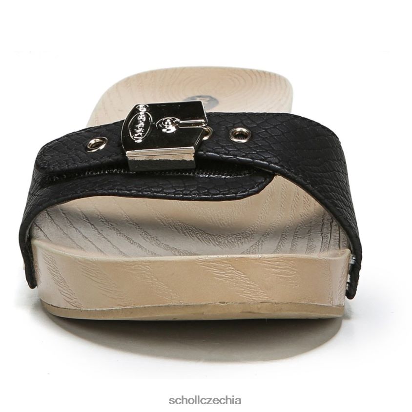 klasický sandál černý hadí potisk Dr. Scholl'sunisex 22080Z151