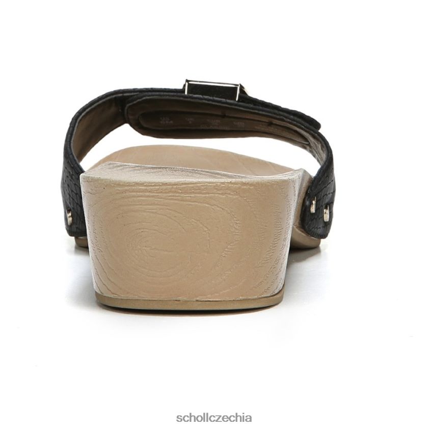 klasický sandál černý hadí potisk Dr. Scholl'sunisex 22080Z151