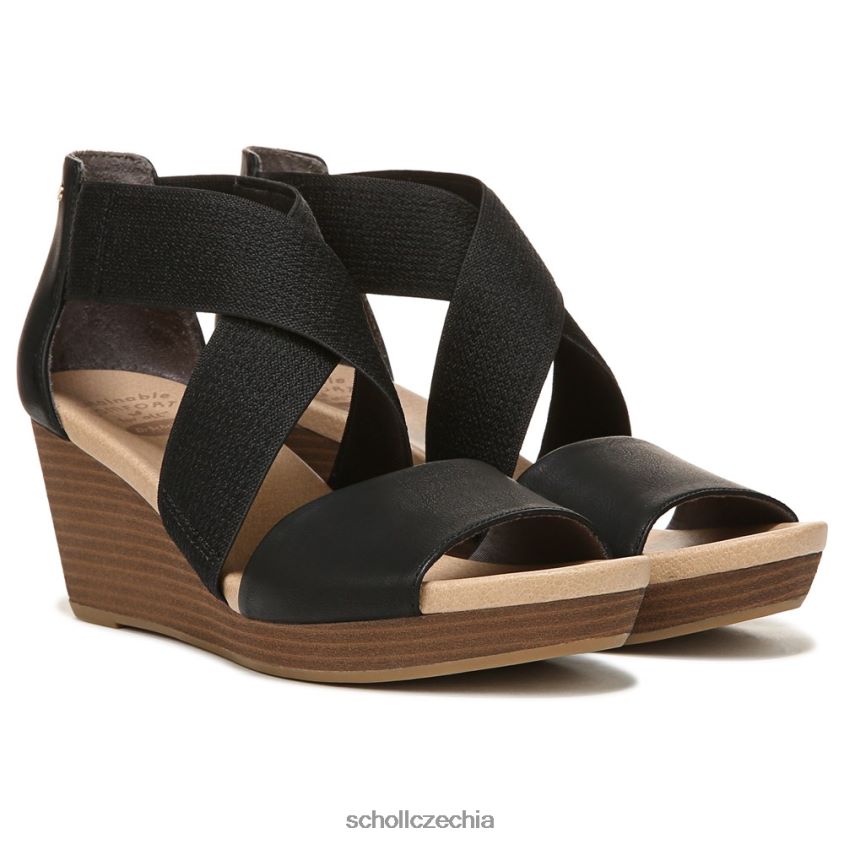 barton band klínový sandál Černá Dr. Scholl'sunisex 22080Z228