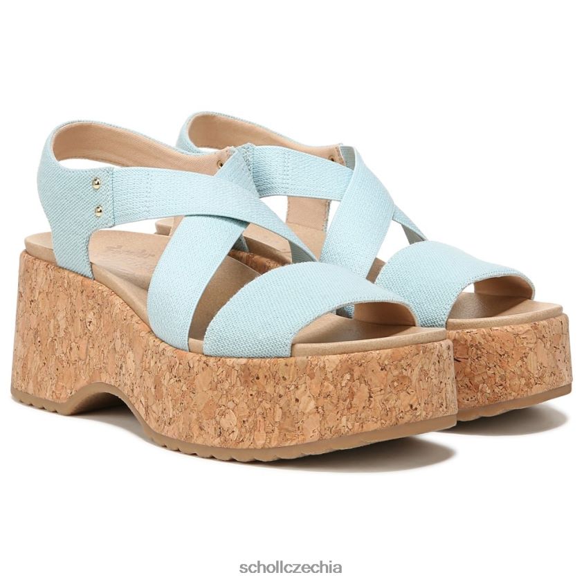 dottie páskový sandál na klínku modrý Dr. Scholl'sunisex 22080Z202