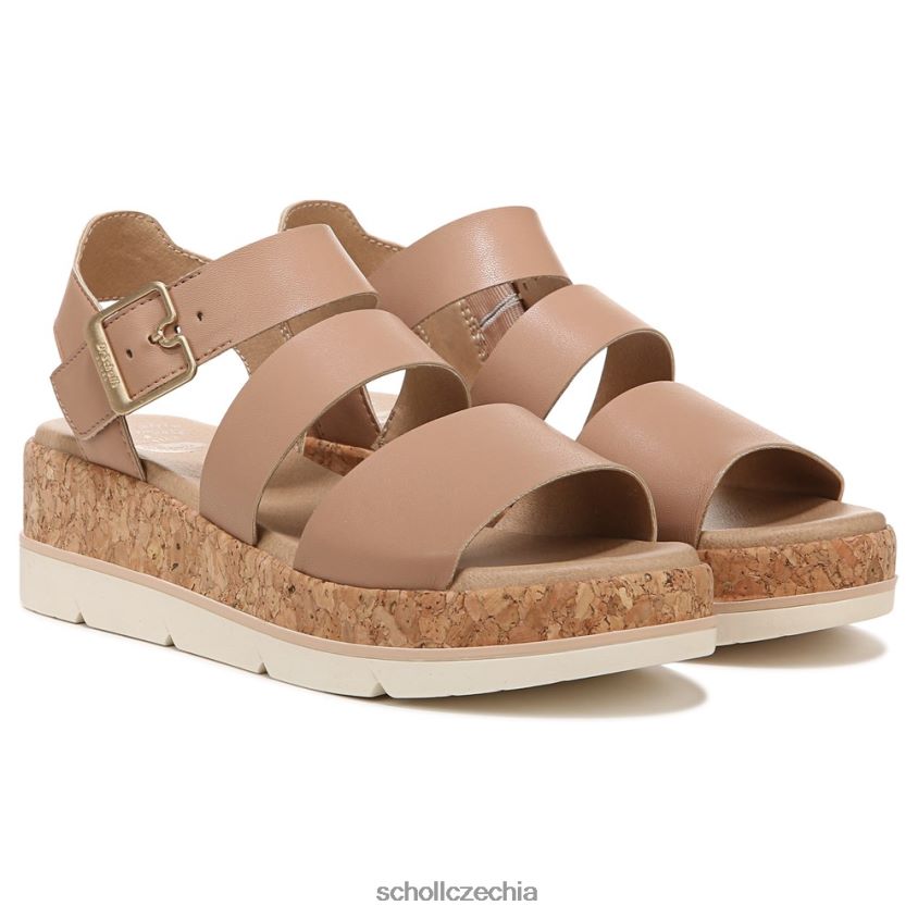 jednou dvakrát sandály na klínku na platformě žlutohnědá syntetika Dr. Scholl'sunisex 22080Z195