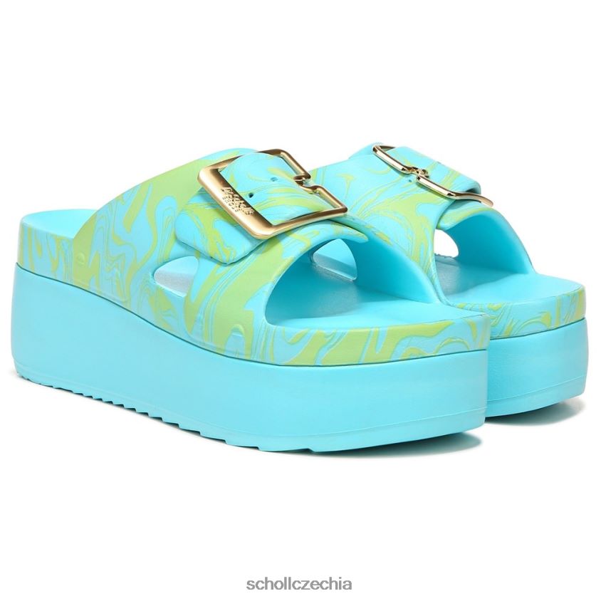 originální brankové sandály na platformě andělská modrá Eva Dr. Scholl'sunisex 22080Z174