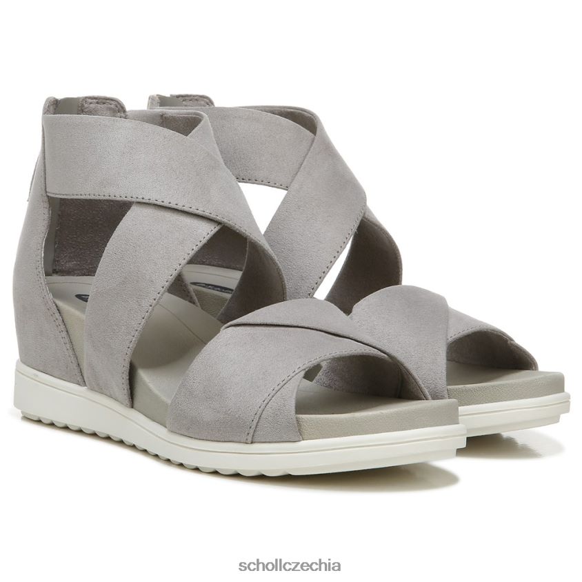 gladiátorské sandály zlaté hodiny jemné šedé mikrovlákno Dr. Scholl'sunisex 22080Z234 - Kliknutím na obrázek zavøete