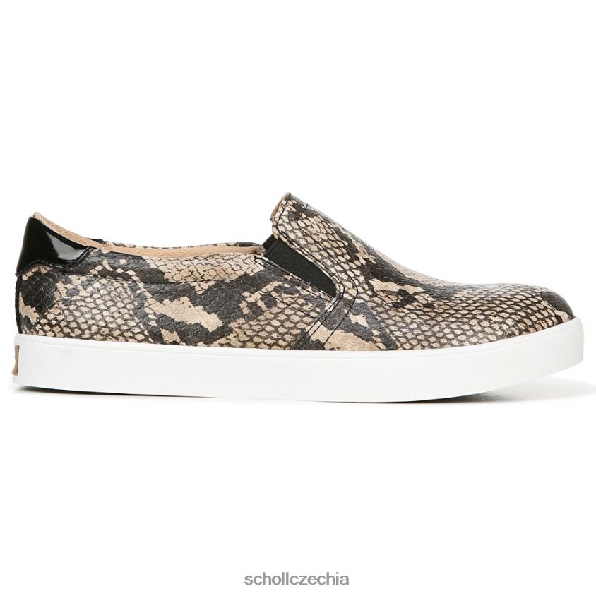 teniska madison slip on černý/hnědý hadí potisk Dr. Scholl'sunisex 22080Z42