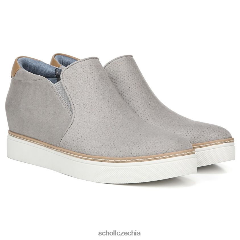 kdyby jen klínová teniska jemné šedé mikrovlákno perf Dr. Scholl'sunisex 22080Z59