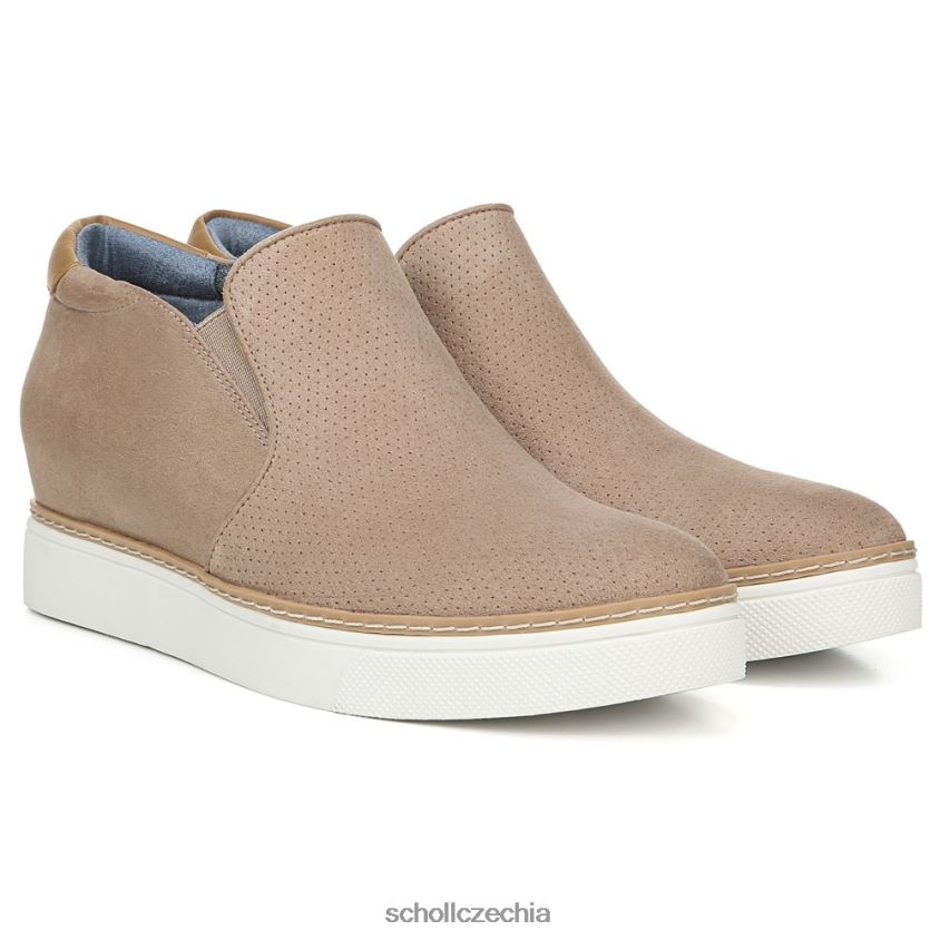 kdyby jen klínová teniska pražené taupe mikrovlákno perf Dr. Scholl'sunisex 22080Z60